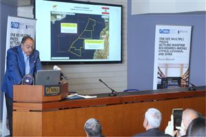 Energy expert Roudi Baroudi launches new study on Lebanon Cyprus border deal at NDU 5